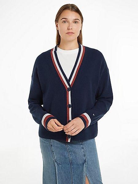 Tommy Hilfiger Strickjacke GLOBAL STP WOOL günstig online kaufen