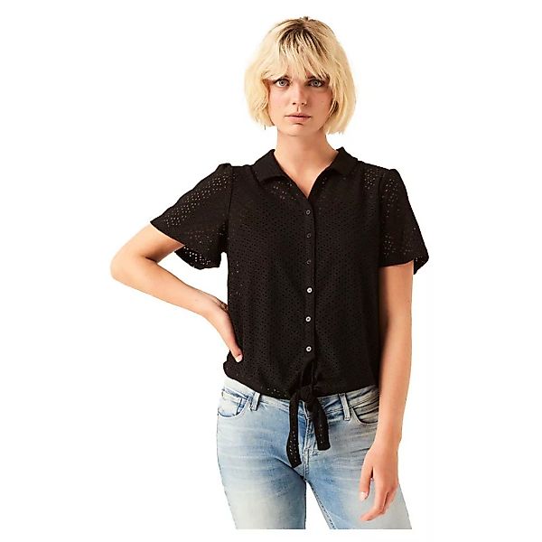 Garcia Kurzärmeliges T-shirt XS Black / Black günstig online kaufen