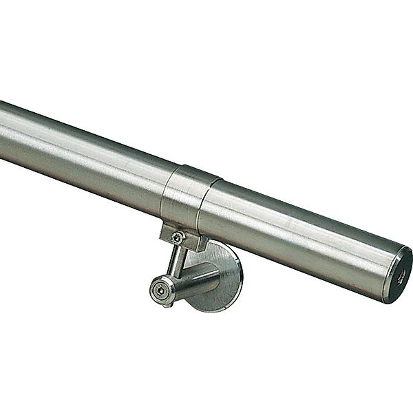 Handlauf Komplettset Edelstahl V2A Ø 40 mm - 2.000 mm inkl. Halterungen günstig online kaufen