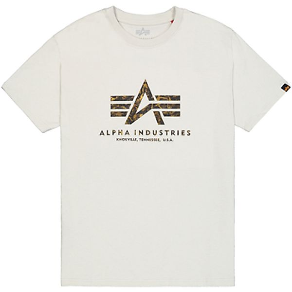 Alpha Industries  T-Shirt Basic T-Shirt BL Effect Print - stone günstig online kaufen