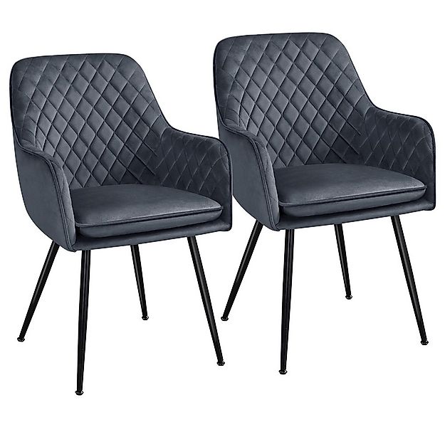 Yaheetech Esszimmerstuhl Küchenstühle (2 St), Stuhl-Set Polsterstühle mit A günstig online kaufen