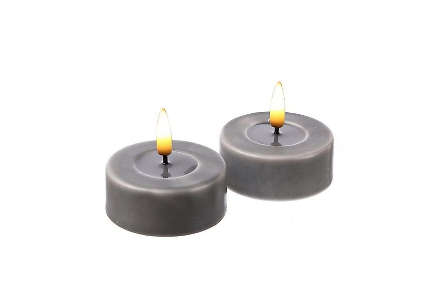 Deluxe Homeart LED-Kerze LED Maxi Teelichter Mia Deluxe flackernd Echtwachs günstig online kaufen