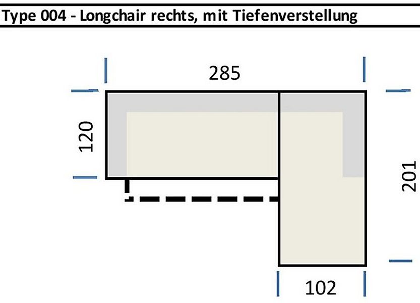 Iwaniccy Wohnlandschaft elektr. Sitztiefenverstellung, grau, Füße chrom - 2 günstig online kaufen