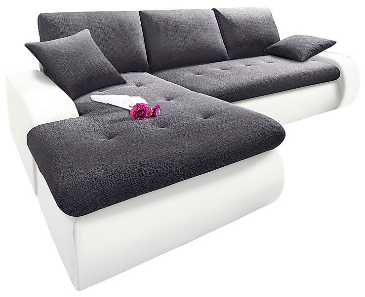 TRENDMANUFAKTUR Ecksofa "Indie, modern und bequem, Materialmix, OTTOs Choic günstig online kaufen