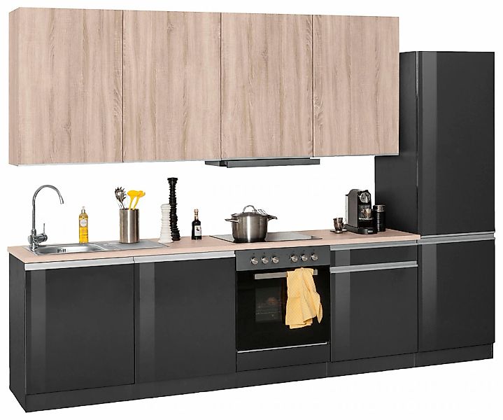 KOCHSTATION Küchenzeile "KS-Ohio" mit E-Geräten, Breite 300 cm günstig online kaufen