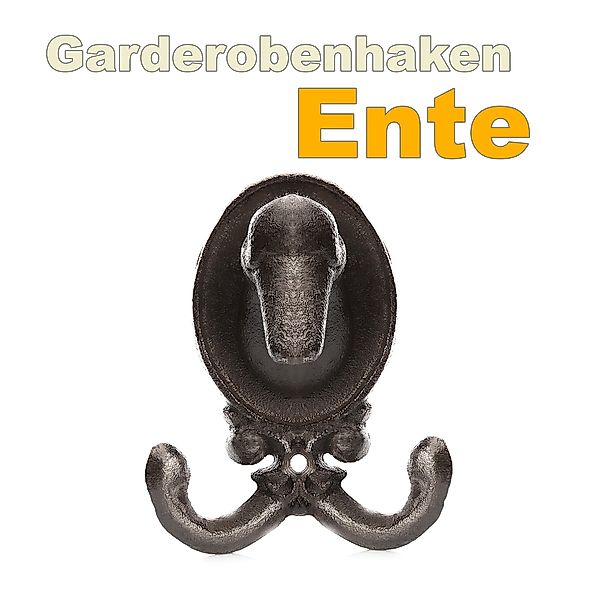 BigDean Kleiderhaken Ente aus robusten Gusseisen günstig online kaufen