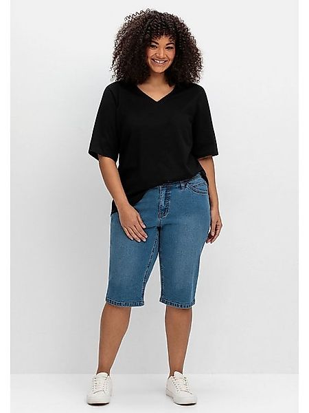 Sheego Jeansbermudas Große Größen im Curvy-Schnitt VERENA günstig online kaufen