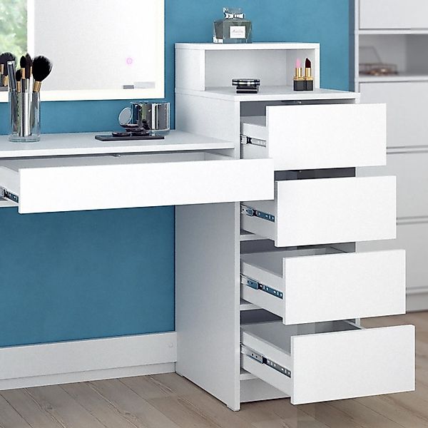 Vicco Schminktisch Naara, Weiß, 110.5 cm günstig online kaufen