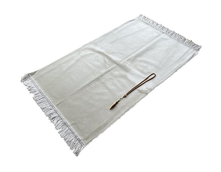 Lale Collection® Orientteppich Gebetsteppich Perlmutt + tasbih Samt dünn Is günstig online kaufen