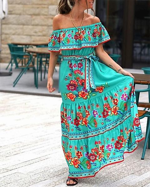 AFAZ New Trading UG Sommerkleid Lässiges schulterfreies Damenkleid günstig online kaufen