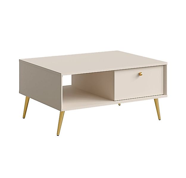 Lomadox Couchtisch RIPLEY-166, Wohnzimmertisch 87 cm beige sandfarben 1 Kla günstig online kaufen