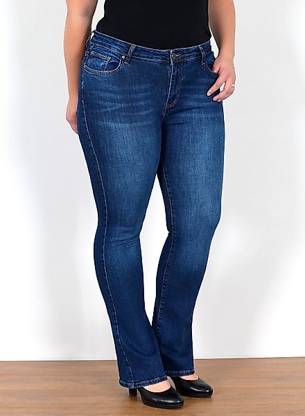 ESRA Bootcut-Jeans Stretch Jeans Damen High günstig online kaufen