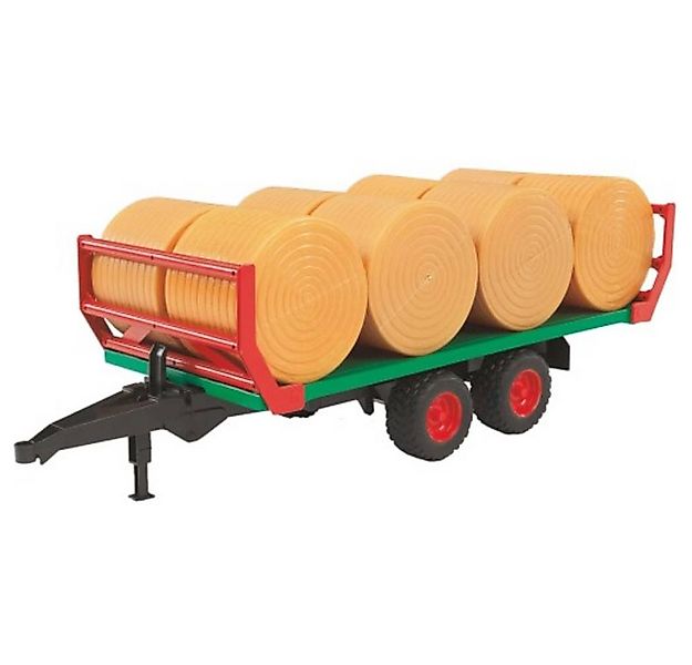 Bruder® Spielzeug-Traktor Ballentransportanhänger mit 8 Rundballen Fertigmo günstig online kaufen