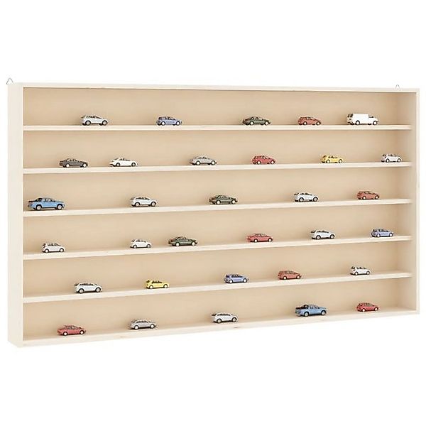 vidaXL Vitrine Sammlervitrine aus Holz mit 6 Regalen 80x8,5x55 cm günstig online kaufen