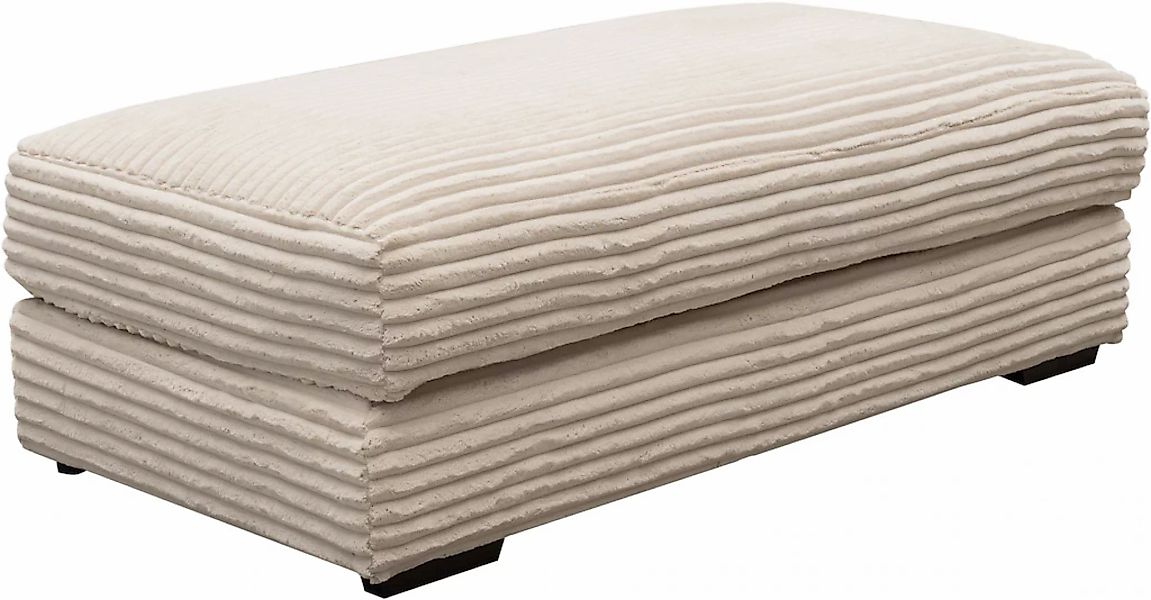 WERK2 Hocker "Eden", Design Hocker in Cord mit besonders weichem Sitzkomfor günstig online kaufen
