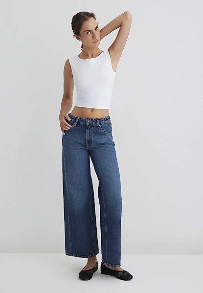Mavi Rundhalsshirt "NONSLEEVE CROP JERSEY", Top Cropped günstig online kaufen