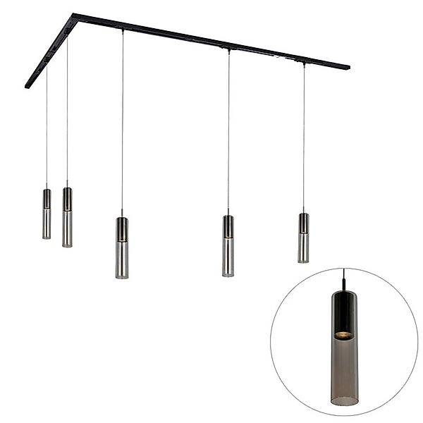 Qazqa Schienensystem-Sets Iconic lloyd, 300 cm, (1-tlg), GU10, Schwarz, Mod günstig online kaufen