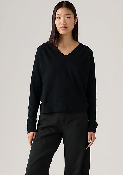 Levis V-Ausschnitt-Pullover "SUPER SOFT VNECK PULLOVER" im Bund beidseitig günstig online kaufen