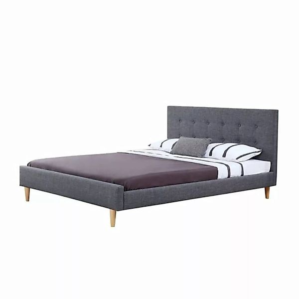 HTI-Living Bett 180 x 200 cm Linn dunkelgrau günstig online kaufen