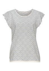 Vivance Rundhalsshirt mit Streifenstruktur aus leichter günstig online kaufen
