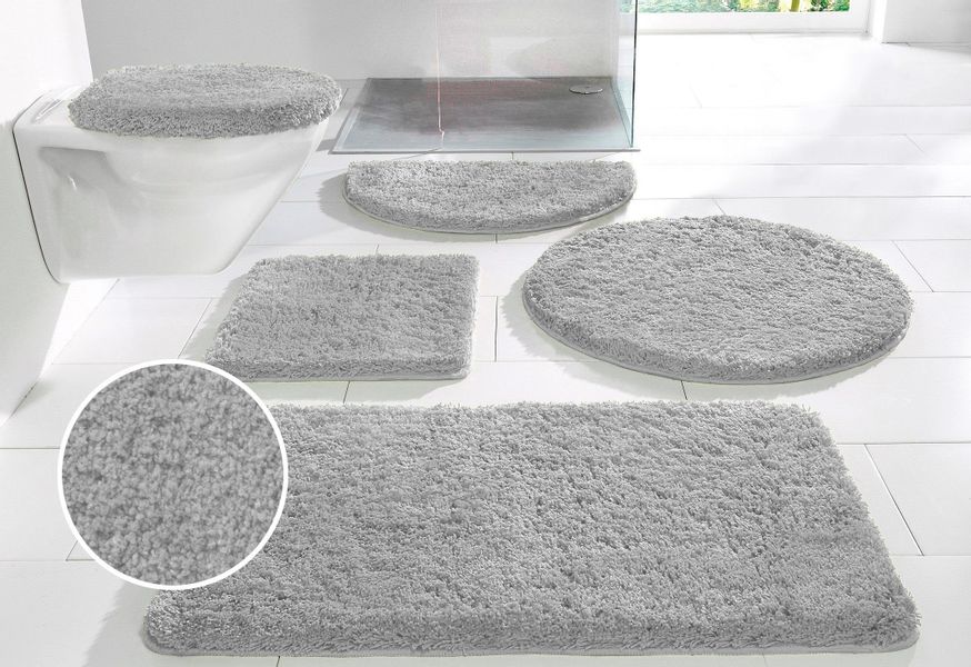 my home Badematte "Sanremo, Badvorleger, Badezimmer Teppich, sehr weich" Hö günstig online kaufen