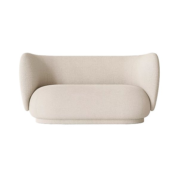 ferm LIVING - Rico 2-Sitzer Sofa 150x79x81,5cm - off-white/Stoff Bouclé/BxH günstig online kaufen