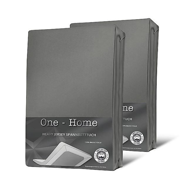 One Home Spannbettlaken Heavy, Jersey, Gummizug: günstig online kaufen