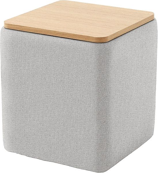 Home affaire Stauraumhocker »Kyro, Stauraum mit Tischplatte Eiche, Breite 4 günstig online kaufen