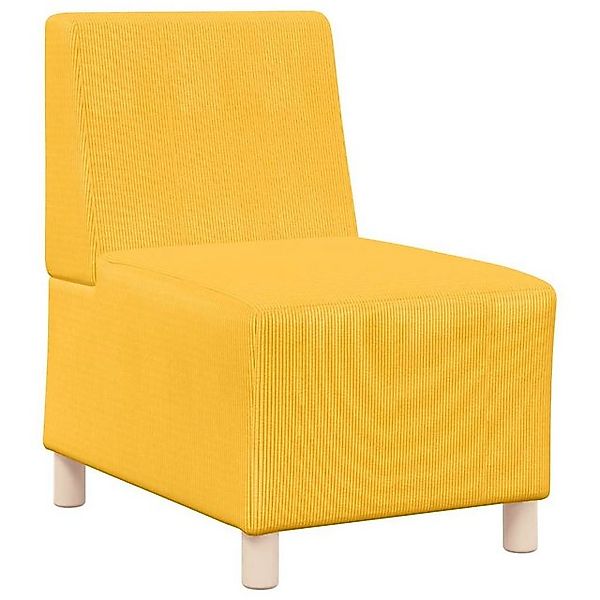 vidaXL Sofa Sessel Hellgelb 55 cm Cordstoff günstig online kaufen