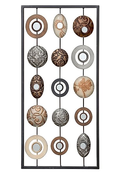 Spetebo Wanddekoobjekt Metall Wandbild mit Deko günstig online kaufen