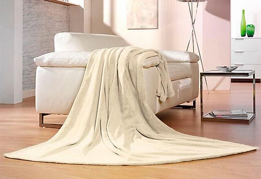 Gözze Wohndecke "Memphis" in tollen Unifarben, Kuscheldecke günstig online kaufen