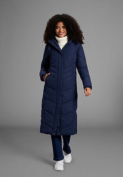 KangaROOS Steppmantel Langer Wintermantel mit seitlichen Knöpfen und Kapuze günstig online kaufen
