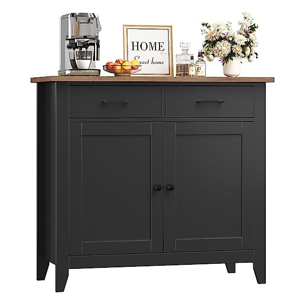 HOMECHO Sideboard, Küchenschrank mit Arbeitsplatte, 2 günstig online kaufen