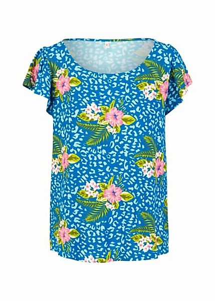 Blutsgeschwister T-Shirt Frilly Crew - tropical hibiscus leo günstig online kaufen