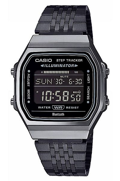 CASIO VINTAGE Digitaluhr Vintage Iconic Bluetooth Schwarz günstig online kaufen