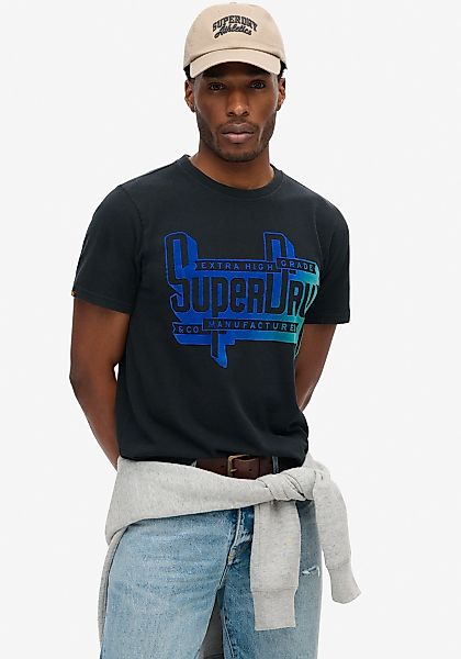 Superdry Rundhalsshirt "FLOCKED FADE GRAPHIC T SHIRT" günstig online kaufen