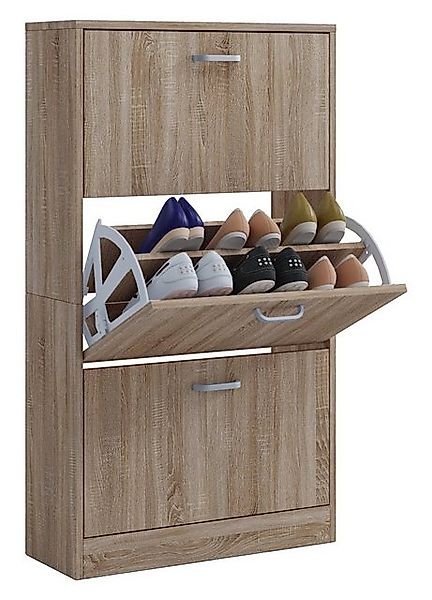 VCM Schuhschrank Holz Regal Schuhschrank Schuhkipper Serie Sipos L günstig online kaufen