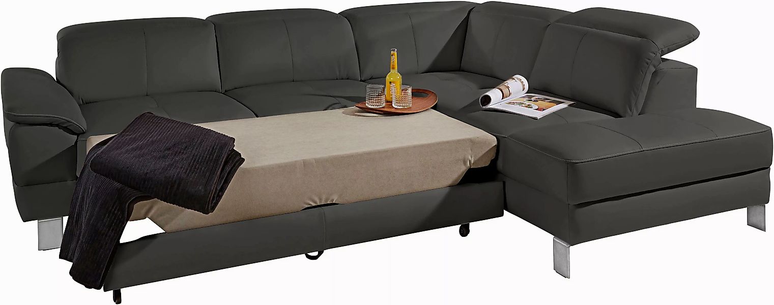 exxpo - sofa fashion Ecksofa "Mantua, L-Form", mit Kopf- bzw. Rückenverstel günstig online kaufen