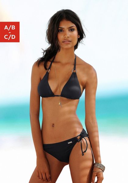 LASCANA Triangel-Bikini-Top Italy, mit Zierringen günstig online kaufen
