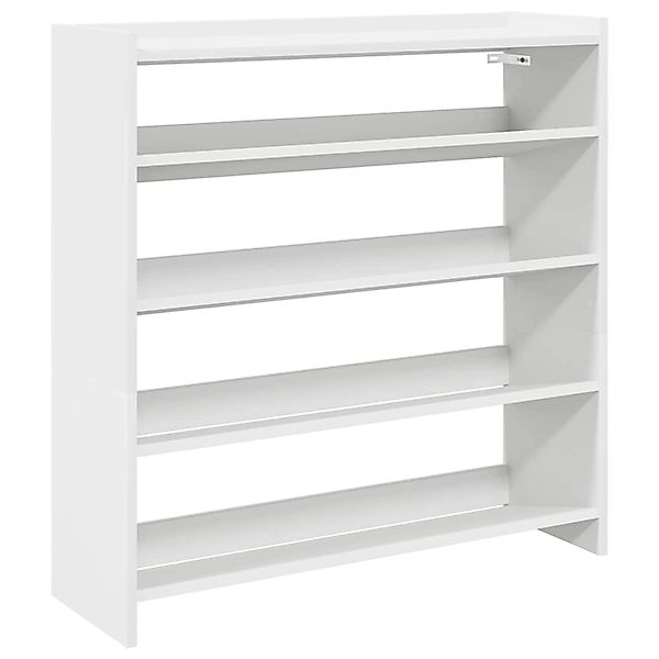 vidaXL Schuhregal Weiß 80x25x81 cm Holzwerkstoff 859905 günstig online kaufen