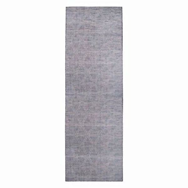 carpet city® Teppich Palm 3073 Blau/ Rosa blau/lila Gr. 200 x 200 günstig online kaufen