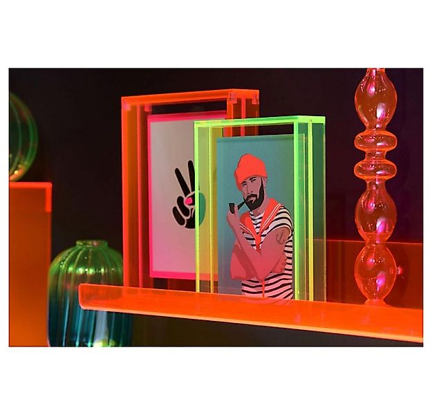 Giftcompany Bilderrahmen Acryl Bilderrahmen Tokio Neon Orange (10x10cm) günstig online kaufen