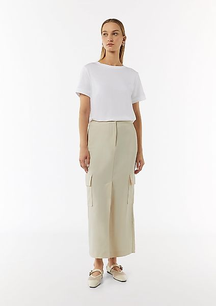 comma casual identity Maxirock Langer Cargorock günstig online kaufen