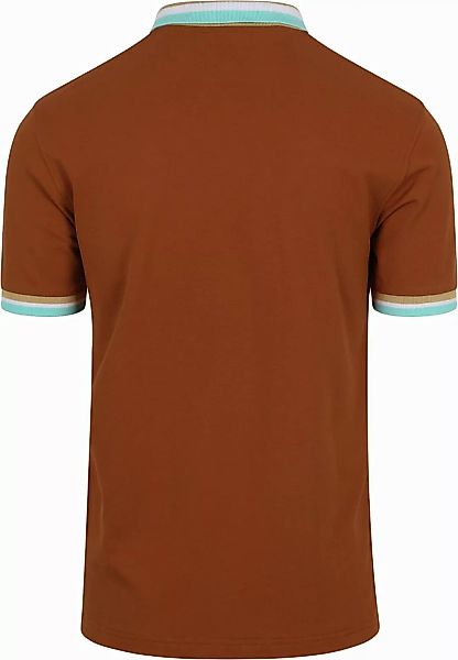 Sun68 Poloshirt Multistripes Braun - Größe XL günstig online kaufen