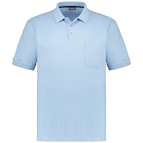 ADAMO Poloshirt aus Baumwoll-Piqué Farbe hellblau Größe: 8XL günstig online kaufen