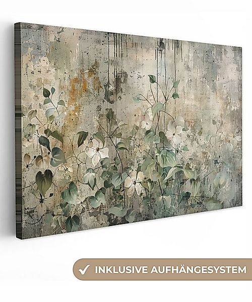 OneMillionCanvasses® Leinwandbild Blumen - Blätter - Abstrakt - Modern, Fot günstig online kaufen