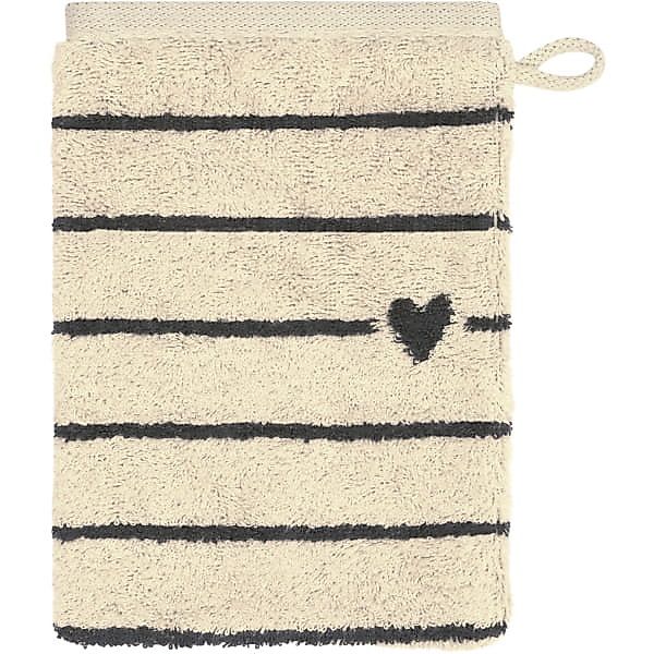 Cawö Handtücher Heart Beats Lines & Hearts 6276 - Farbe: basalt - 37 - Wasc günstig online kaufen