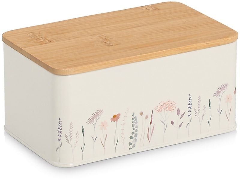 Zeller Present Vorratsdose "m. Bambusdeckel "Flowers"" 1 Stk. tlg. Moderne günstig online kaufen