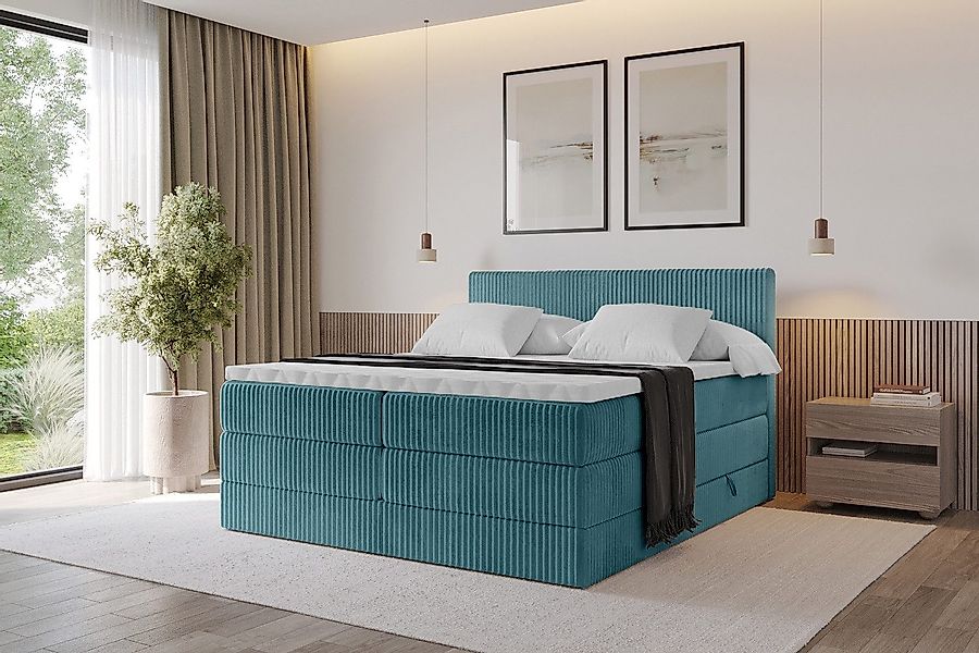 ALTDECOR Boxspringbett TOLO KING (Multipocket-Matratze H4, günstig online kaufen