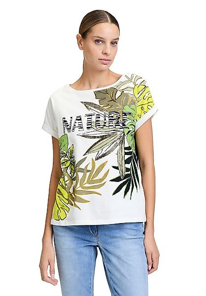 Betty Barclay Kurzarmshirt Damen mit Ärmelaufschlag (1-tlg) Glitzersteine günstig online kaufen